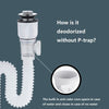 Basin Drain Pipe Sewer Hose Leakproof Save Space Deodorant