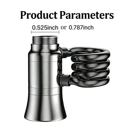 Magnetic Kitchen Faucet Extender - Retractable Pull-Out Backwash Anti-Splash Nozzle Adapter