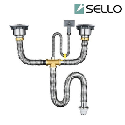 304 Stainless Steel Kitchen Drain Bellows Durable Deodorant