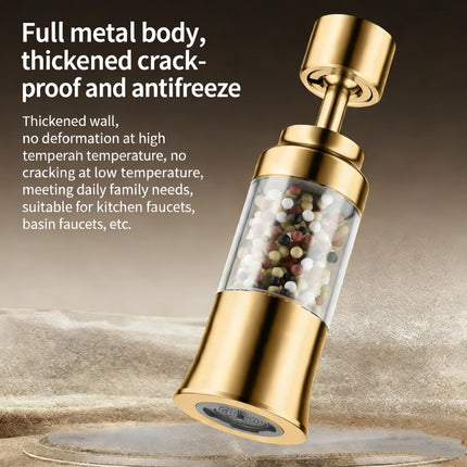 Faucet Filter Universal 360° Swivel Extender Anti-Splash Device with Boosted Water Outlet Nozzle