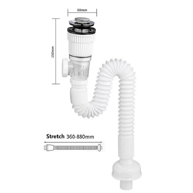 Manguera de drenaje para lavabo, manguera de alcantarillado, a prueba