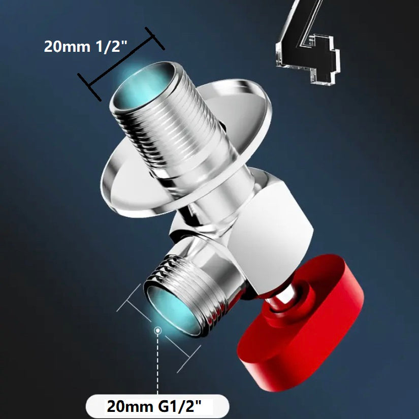 Threaded Rod Flow Control Ball Valve G1/2