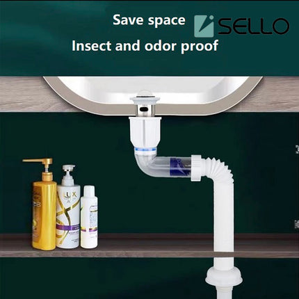 Wash Basin Deodorant Sewer Pipe Wall Reversion of the Drainer No Glue Visible