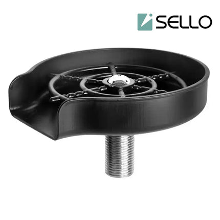 Enjuagadora limpiadora de vidrios con pulverizador giratorio