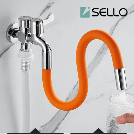 Faucet extension bubbler Rotating outlet tube