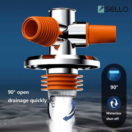 Washing Machine Outlet Pipe Connector Hose Connector Valve Spill-proof